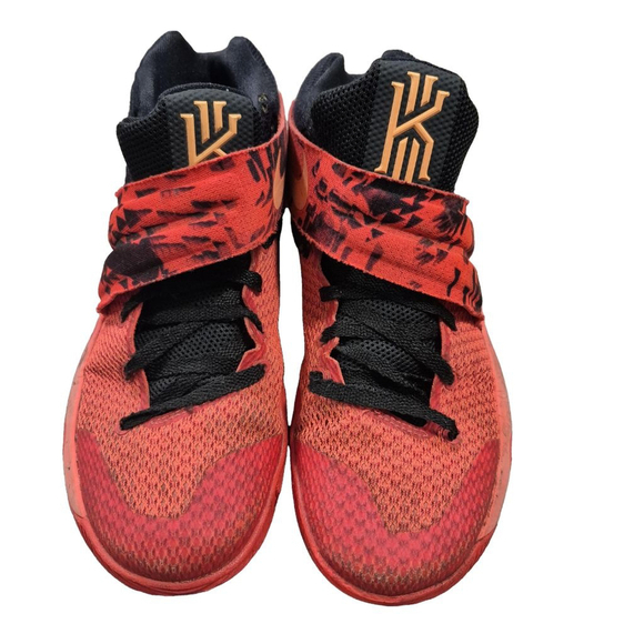 Men's Nike Kyrie 2 Basketball Shoes Size 7.5 Red Black - Picture 1 of 8